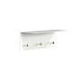 Frost - Unu Wall coat rack 40 x 15 x 15 cm, white matt / gold polished