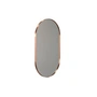 Frost - Unu Wall mirror 4145 with frame, oval, 60 x 100 cm, copper brushed