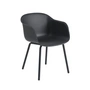 Muuto - Fiber Outdoor armchair, anthracite black