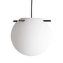 Frandsen - Koi Pendant light, Ø 25 cm, opal white / black