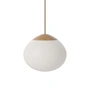 Bolia - Acorn Pendant light Ø 21 cm, oiled oak / matt opal glass