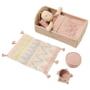 Lorena Canals - Doll's play set with house packaging, Ammi, chestnut / vintage nude (set of 6)