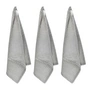 The Organic Company - Dishcloths, 30 x 35 cm, morning gray (set of 3)