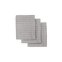 The Organic Company - Urban Dishcloth, 18 x 35 cm, morning gray (set of 3)