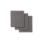 The Organic Company - Urban Dishcloth, 18 x 35 cm, evening gray (set of 3)