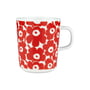 Marimekko - Oiva Pikkuinen Unikko mug with handle 250 ml, white / red (60th Anniversary Collection)