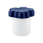 Marimekko - Oiva Unikko Storage jar with lid 16 x 15.5 cm, white / dark blue (60th Anniversary Collection)
