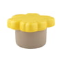 Marimekko - Oiva Unikko Storage jar with lid 20 x 11.5 cm, terra / spring yellow (60th Anniversary Collection)