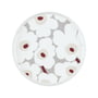 Marimekko - Oiva Unikko Plate, Ø 25 cm, white / light gray / red