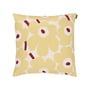 Marimekko - Pieni Unikko Cushion cover, 50 x 50 cm, cotton / butter yellow / red