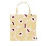Marimekko - Pieni Unikko Cotton bag, cotton / butter yellow / red