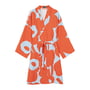 Marimekko - Unikko bathrobe, M, light blue / orange