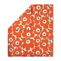 Marimekko - Unikko Comforter cover, 210 x 210 cm, offwhite / orange / green