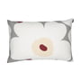 Marimekko - Unikko Cushion cover, 40 x 60 cm, light gray / white / dark red