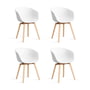 Hay - About A Chair AAC 22, soaped oak / white 2. 0 (set of 4)