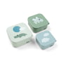 Done by Deer - Snack box, Happy Clouds, green (set of 3)