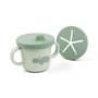 Done by Deer - Foodie Snack & Drinking cup set, Croco, green (set of 2)