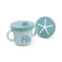 Done by Deer - Foodie Snack & Drinking cup set, Elphee, blue (set of 2)