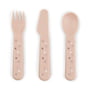 Done by Deer - Foodie Children's cutlery set, Happy Dots, pink (set of 3)