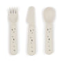 Done by Deer - Foodie Children's cutlery set, Confetti, sand (set of 3)