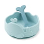 Done by Deer - Silicone Stick & Stay Bowl with baby spoon, Wally, blue (set of 2)