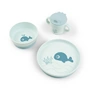 Done by Deer - Foodie Tableware set, Wally, blue (set of 3)