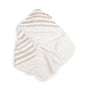 Done by Deer - Hooded bath towel, striped sand