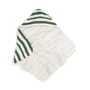 Done by Deer - Hooded bath towel, striped green