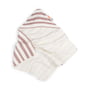 Done by Deer - Hooded bath towel, striped pink