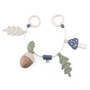 Sebra - Baby carriage chain made of organic cotton, leaf / mushroom / acorn, colorful