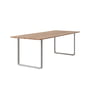 Muuto - 70/70 Garden table, 225 x 90 cm, Sapelli / gray RAL 7044