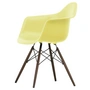 Vitra - Eames Plastic Armchair DAW RE, dark maple / citron (basic dark felt glides)