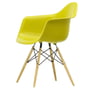 Vitra - Eames Plastic Armchair DAW RE, maple yellowish / mustard (felt glides basic dark)