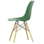 Vitra - Eames Plastic Side Chair DSW RE, maple yellowish / emerald (felt glides basic dark)