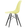 Vitra - Eames Plastic Side Chair DSW RE, maple black / citron (felt glides basic dark)