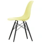 Vitra - Eames Plastic Side Chair DSW RE, maple black / citron (felt glides basic dark)
