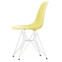 Vitra - Eames Plastic Side Chair DSR RE, white / citron (felt glides basic dark)