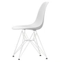 Vitra - Eames Plastic Side Chair DSR RE, white / cotton white (basic dark felt glides)