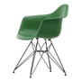 Vitra - Eames Plastic Armchair DAR RE, basic dark / emerald (felt glides basic dark)