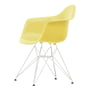 Vitra - Eames Plastic Armchair DAR RE, white / citron (felt glides basic dark)