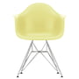 Vitra - Eames Plastic Armchair DAR RE, chrome-plated / citron (basic dark felt glides)