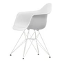 Vitra - Eames Plastic Armchair DAR RE, white / cotton white (basic dark felt glides)