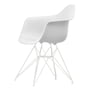 Vitra - Eames Plastic Armchair DAR RE, white / cotton white (basic dark felt glides)