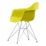 Vitra - Eames Plastic Armchair DAR RE, chrome-plated / mustard (basic dark felt glides)