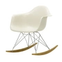 Vitra - Eames Plastic Armchair RAR RE, maple yellowish / chrome / pebble
