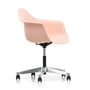 Vitra - Eames Plastic Armchair PACC RE, polished / soft pink, soft castors (hard floor)