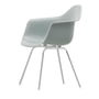 Vitra - Eames Plastic Armchair DAX RE, chrome-plated / light gray (felt glides basic dark)