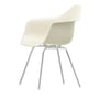 Vitra - Eames Plastic Armchair DAX RE, chrome-plated / pebble (felt glides basic dark)
