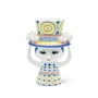 Bjørn Wiinblad - Lady with hat, vase, H 20. 5 cm, blue