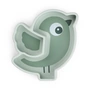 Done by Deer - Silicone Stick & Stay Plate, Birdee, green